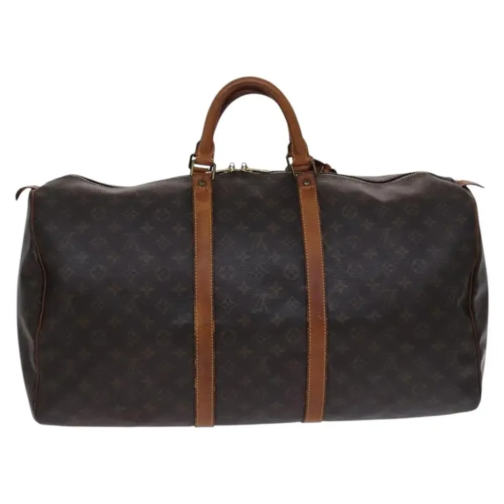 LOUIS VUITTON Monogram Keepall 55 Boston Bag M41424